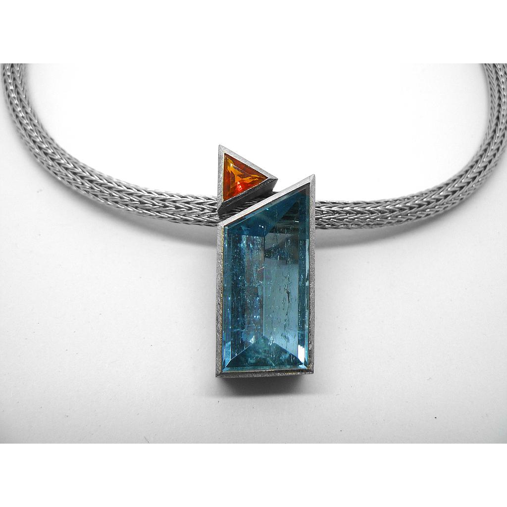 Anhänger Aquamarin 17