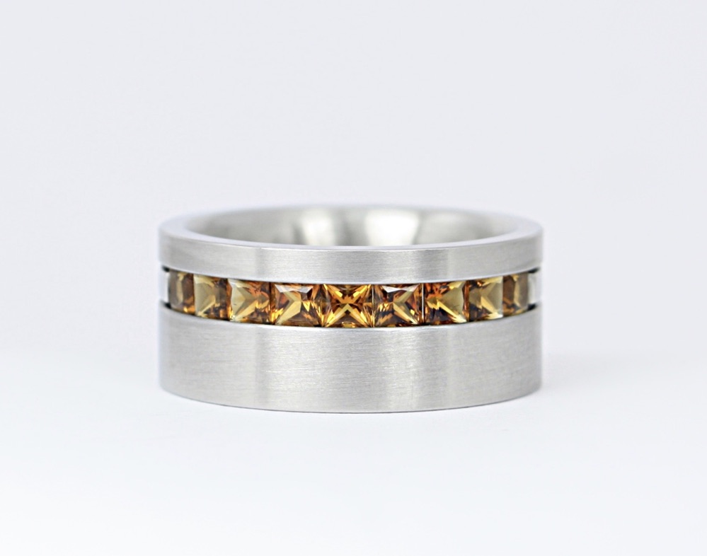 Ring 568 Edelstahl Citrin (VK 490,-€) - unser Angebot abzüglich 35% Aktion