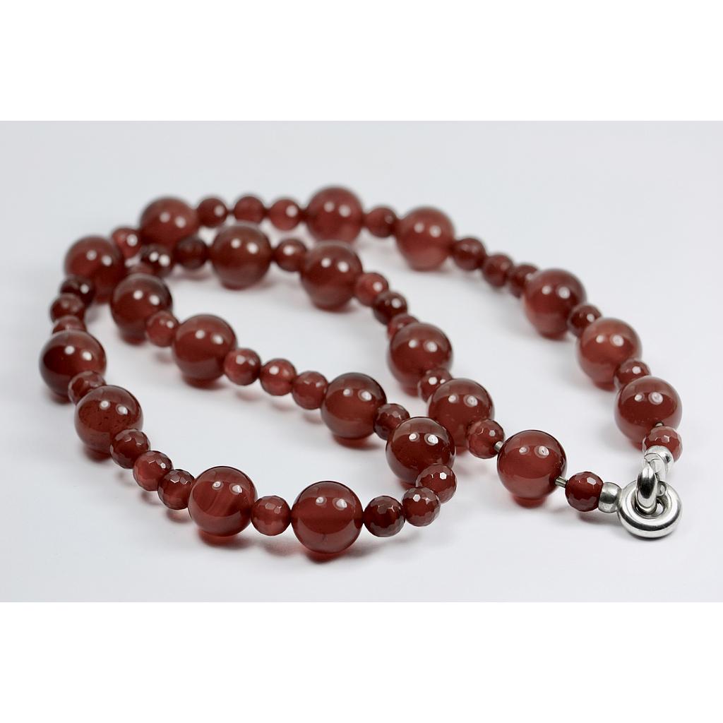 Steinkette 1072 Karneol (VK 290,-€) - Angebot abzüglich 35% Aktion