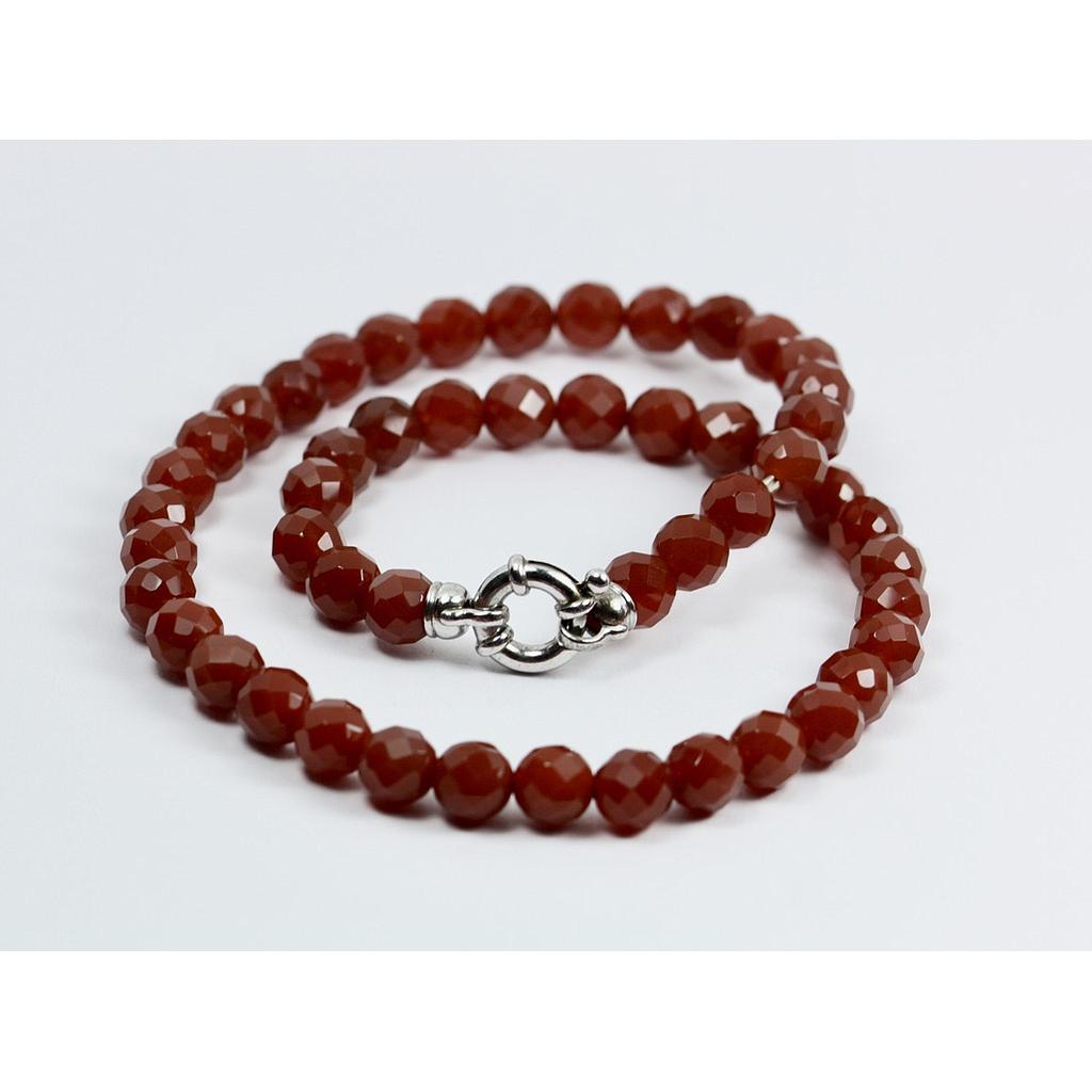 Steinkette 1073 Karneol (VK 120,-€) - Angebot abzüglich 35% Aktion